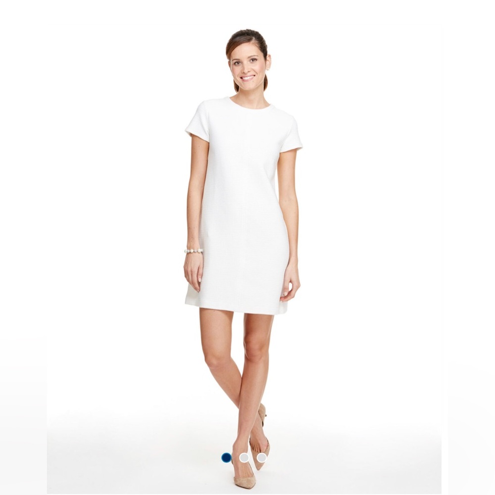 VINEYARD VINES Womens White Ottoman Shift Dress Designer Style:2Q074 Sz XL
